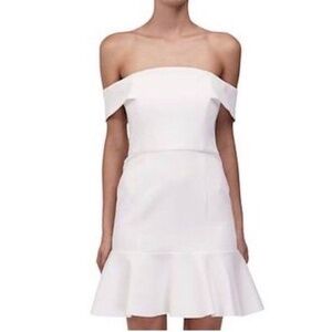 NWT N / Nicholas Off Shoulder Ponti Mini Dress Sz. 0